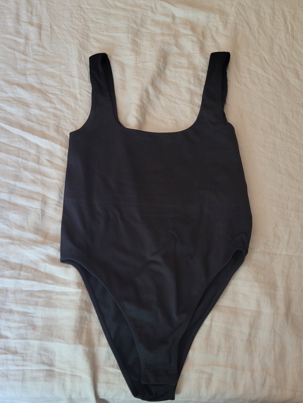 a new day Black Scoop Neck Bodysuit